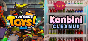 Too Many Toys! x Konbini Cleanup banner