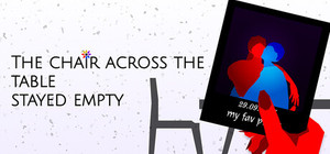 the chair across the table stayed empty banner