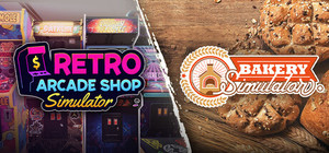 Retro Arcade Shop Simulator x Bakery Simulator banner