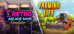 Retro Arcade Shop Simulator x Farming Life banner