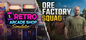 Retro Arcade Shop Simulator x Ore Factory Squad banner
