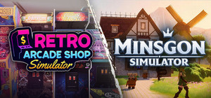 Retro Arcade Shop Simulator x Minsgon Simulator banner