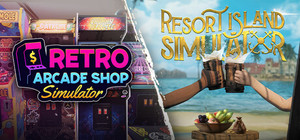 Retro Arcade Shop Simulator x Resort Island Simulator banner