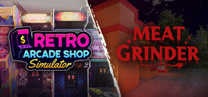 Retro Arcade Shop Simulator x Meat Grinder banner