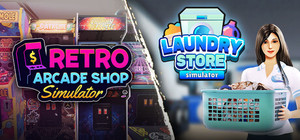 Retro Arcade Shop Simulator x Laundry Store Simulator banner