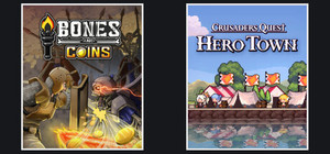 Bones and Coins + Crusaders Quest : Hero Town banner