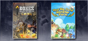 Bones and Coins & Your Big, Cute Monster Farm banner