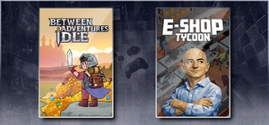 Between Adventures IDLE & E-Shop Tycoon banner