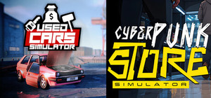 Used Cars Simulator and Cyberpunk Store Simulator banner
