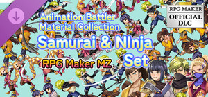 RPG Maker MZ - Animation Battler Material Collection Samurai and Ninja Set banner