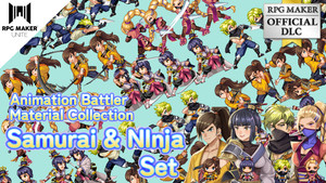 Animation Battler Material Collection Samurai and Ninja Set banner