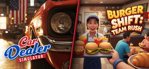 Car Dealer Simulator x Burger Shift: Team Rush banner