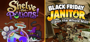 Shelve the Potions! X Black Friday Janitor banner