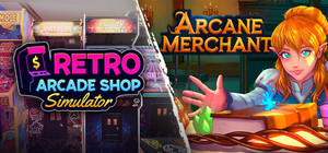 Retro Arcade Shop Simulator x Arcane Merchant banner