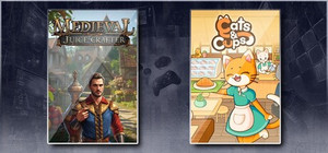 Medieval Juice Crafter & Cats & Cups banner