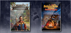 Medieval Juice Crafter & Stickman Strikes: Conquer Fantasy World banner