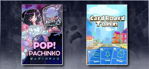 Pop! Pachinko & Cardboard Town banner