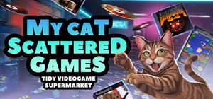 MY CAT SCATTERED GAMES: Tidy Videogame Supermarket banner