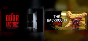 The Door Factory X The Backrooms 1998 - Found Footage Survival Horror Game banner