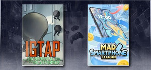 IGTAP: an Incremental Game That's Also a Platformer & Mad Smartphone Tycoon banner