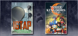 IGTAP: an Incremental Game That's Also a Platformer & Three Kingdoms: The Blood Moon banner