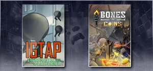 IGTAP: an Incremental Game That's Also a Platformer & Bones and Coins banner