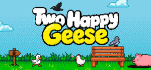 Two Happy Geese banner