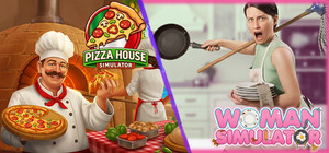 👧 Woman Simulator & Pizza House Simulator 🍕 banner
