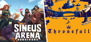 Sineus Arena Survivors X Thronefall banner