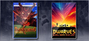 Deskrawl: Idle ARPG & Dwarves: Glory, Death and Loot banner