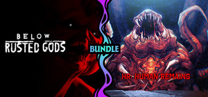 Below, Rusted Gods X HR: Human Remains banner