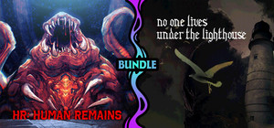 no one lives under the lighthouse X HR: Human Remains banner