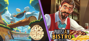 An Eggstremely Hard Game x Parisian Bistro Simulator banner