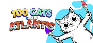 100 Cats Lost in Atlantis Find & Color banner