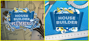 Plumber and House Builder Party banner