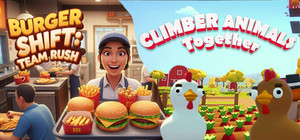 Climber Animals: Together x Burger Shift: Team Rush banner