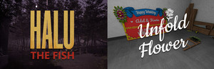 Halu The FIsh & Unfold Flower banner