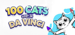 100 Cats Lost in Da Vinci Find & Color banner