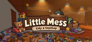 Little Mess: Tidy a toyshop banner