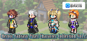 Heroic Fantasy Pixel Character Collection Vol.2 banner