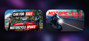 Car For Sale Simulator & Motorcycle Night Ride banner