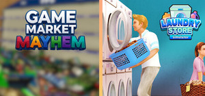 Game Market Mayhem x Laundry Store Simulator banner