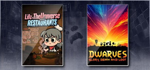 Life, the Universe, and Restaurants & Dwarves: Glory, Death and Loot banner