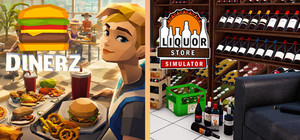 Dinerz x Liquor Store Simulator banner