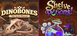 Shelve the Potions! X DinoBones: Tidy Up the Museum banner
